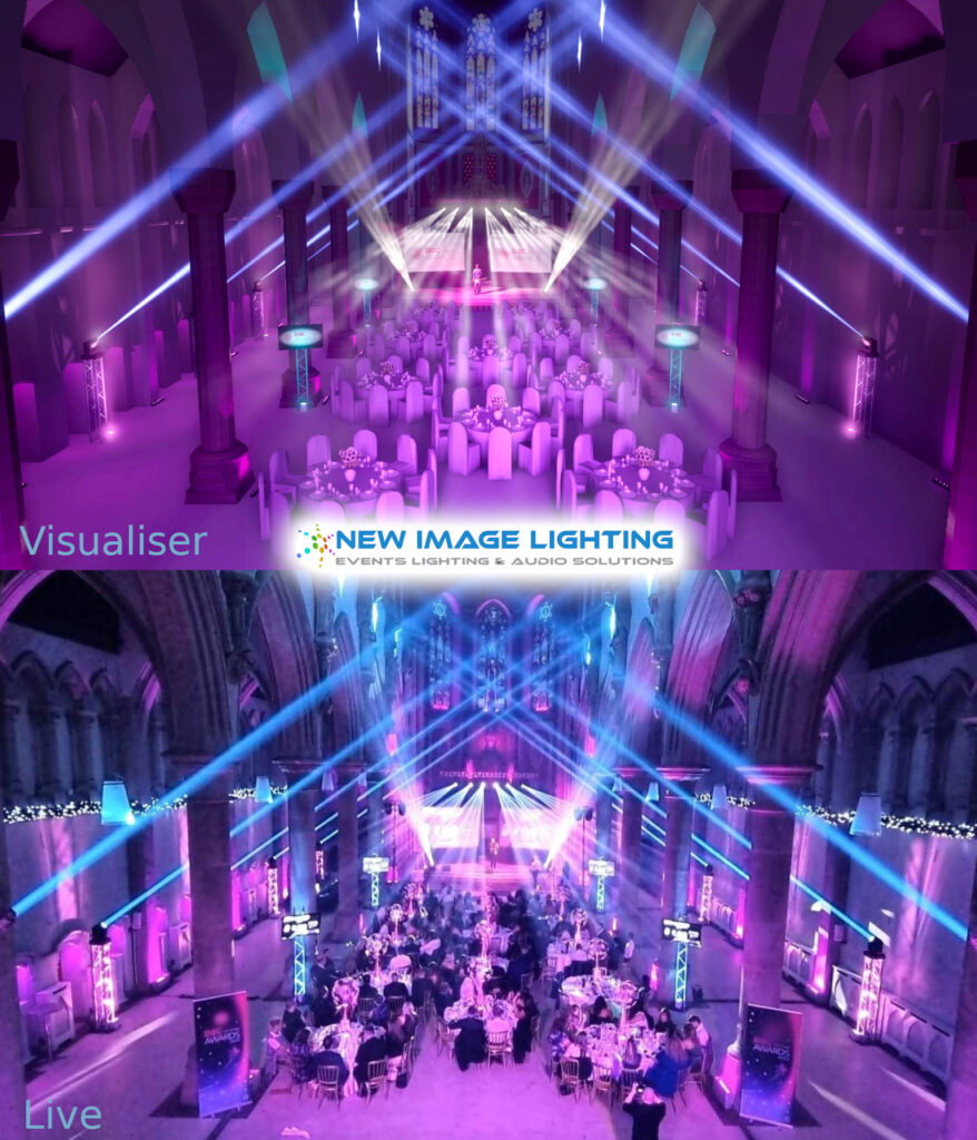 Lighting Gorton Monastery Manchester Corporate Event Image