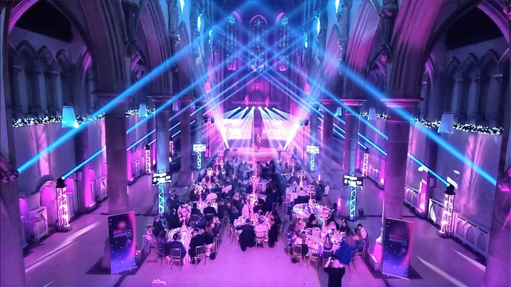 Lighting Gorton Monastery Manchester Corporate Event Image